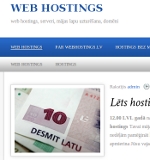 Web hostings, mājas lapu darbības nodrošināšana 24/7